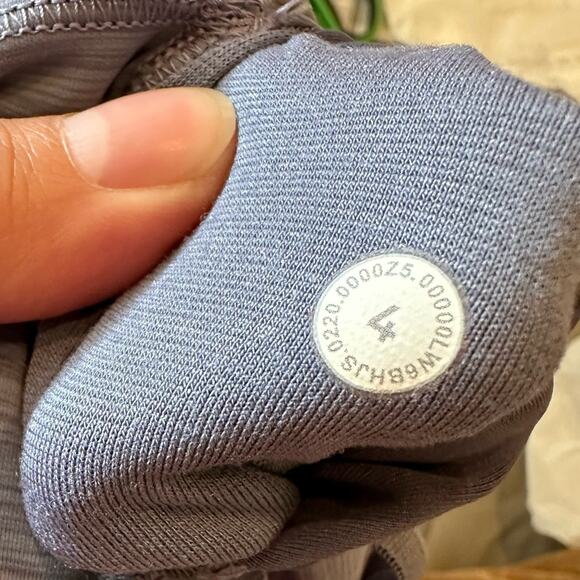 Lululemon Wunder Train HR Crop Leggings Heathered Peri Purple Size 4 - Picture 9 of 9